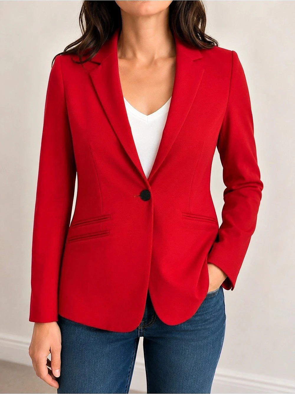 Rachel Zoe Red Blazer Medium Like New without tag
